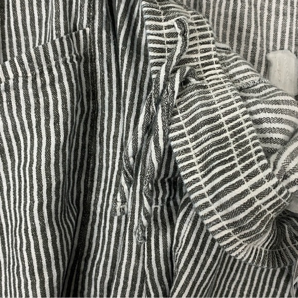 Old Navy Linen Blend Black and White Bermuda Shorts 3X - Picture 11 of 11